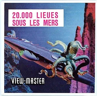 20,000 Lieues Sous Les Mers- View-Master 3 Reel Packet - 1960s views- vintage - (B370-BS5) 3Dstereo 