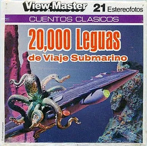20,000 Leguas de Viaje Submarino - View-Master 3 Reel Packet - 1970s views - vintage (B370-V1Smint) 3Dstereo 