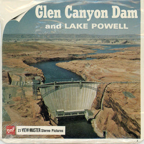 Glen Canyon Dam & Lake Powell - View-Master 3 Reel Packet - 1970s views - vintage - (ECO-A355-G1A) 3Dstereo 