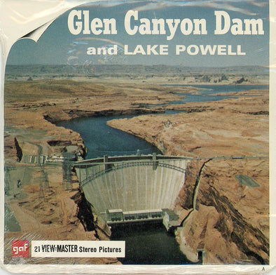 Glen Canyon Dam & Lake Powell - View-Master 3 Reel Packet - 1970s views - vintage - (ECO-A355-G1A)