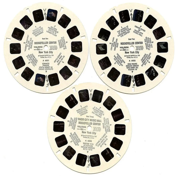 Rockefeller Center New York City - View-Master - Vintage - 3 Reel Packet - 1950s views - (PKT-A652-S4) 3Dstereo 