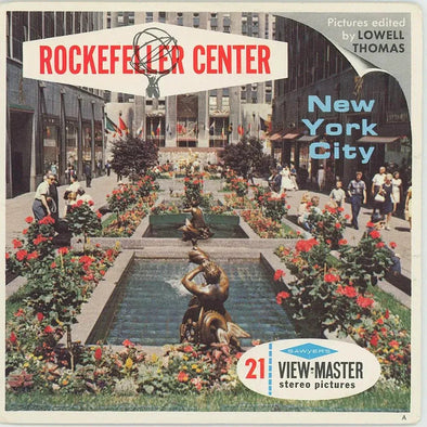 ANDREW - Rockefeller Center - New York City - View-Master 3 Reel Packet - 1960s views - vintage - (A652-S6A) Packet 3Dstereo 