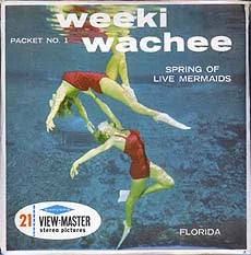 Weeki Wachee - Live Mermaids - Florida - View-Master - Vintage - 3 Reel Packet - 1960s views - A991 3Dstereo 