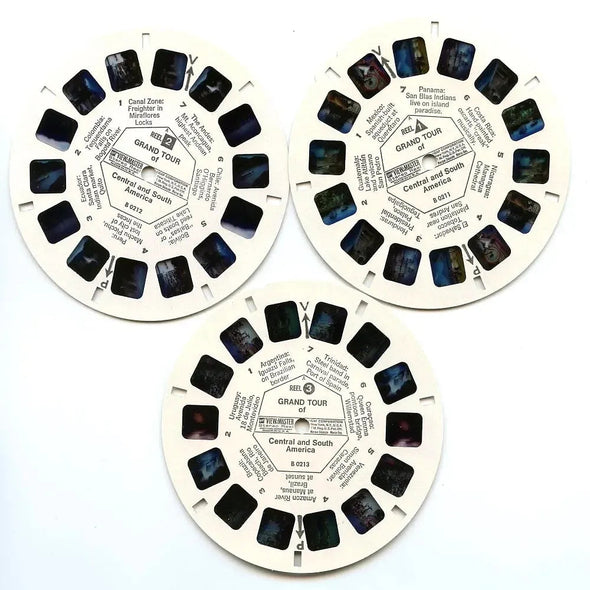Grand Tour of Central and South America - View-Master - Vintage - 3 Reel Packet - 1970s views - (PKT-B021-G3) 3Dstereo 