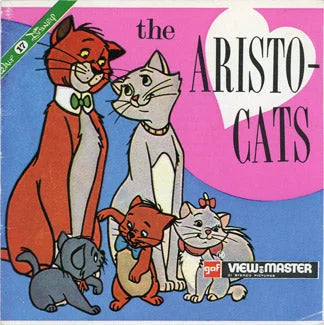 Aristocats - The Wonderful World of Disney - View-Master 3 Reel Packet - 1970s views - vintage - (PKT-B365-BG3E) 3Dstereo 