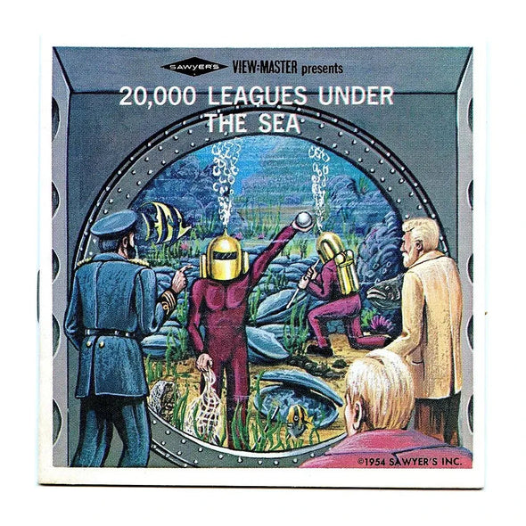 20,000 Leagues Under the Sea - View-Master 3 Reel Packet - 1960s views - vintage - (ECO-B370-S5) Packet 3Dstereo 