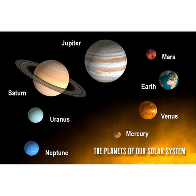 PLANET SOLAR SYSTEM - 3D Magnet for Refrigerators, Whiteboards, and Lockers - NEW MAGNET 3dstereo 