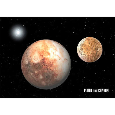 Pluto Moon Charon - 3D Lenticular Postcard Greeting Card - NEW Postcard 3dstereo 