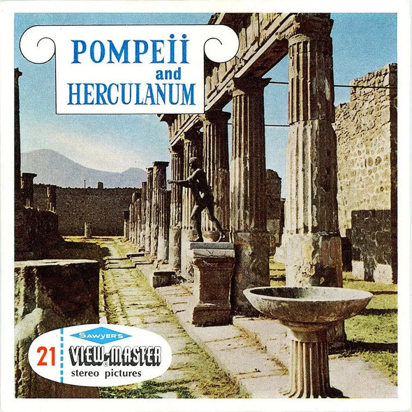 Pompeii and Herculanum - View-Master 3 Reel Packet - 1960s views - Vintage - (PKT-C057e-S6)