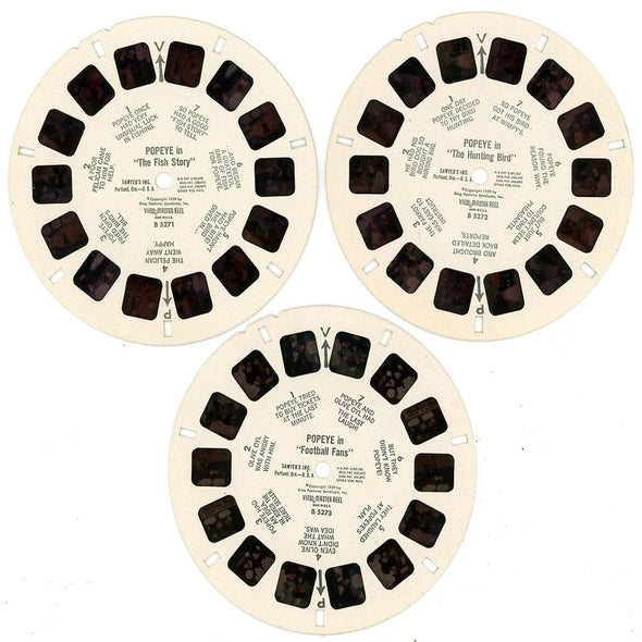 Popeye - View-Master 3 Reel Packet - 1960s - Vintage - (PKT-B527-S5)