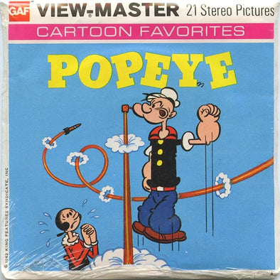 Popeye - View-Master 3 Reel Packet - 1970s - vintage - B516-G5A