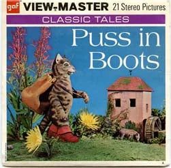 Puss in Boots - View-Master - Vintage - 3 Reel Packet - 1970s views - (ECO-B320-G3) Packet 3Dstereo 