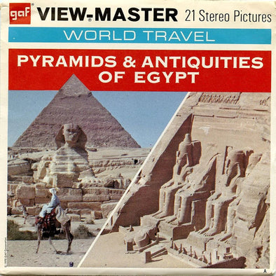 Pyramids & Antiquities of Egypt - View-Master 3 Reel Packet - 1970s views - vintage - (ECO-B141-G1A)