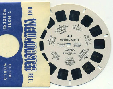Quebec City I Canada - View-Master Printed Reel - vintage - (REL-383) 3dstereo 