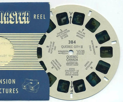 Quebec City II Canada - View-Master Printed Reel - vintage - (REL-384) 3dstereo 