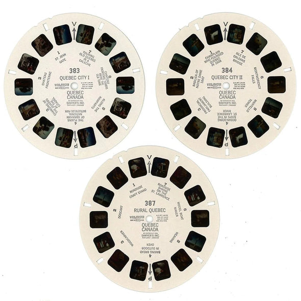 Quebec City - View-Master 3 Reel Packet - 1950s Views - Vintage - (PKT-QUEB-S3) Packet 3dstereo 