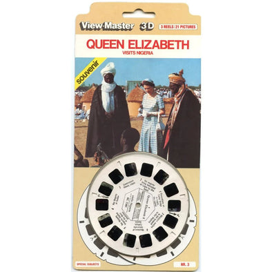 Queen Elizabeth - View-Master - 3 Reels on Card - New 3dstereo 