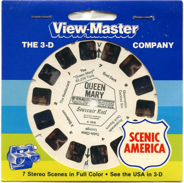 Queen Mary - View-Master Souvenir Single Reel - vintage - (REL-OL-A1815) Reels 3Dstereo.com 