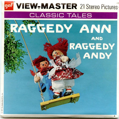 Raggedy Ann and Raggedy Andy - View-Master - Vintage - 3 Reel Packet - 1970s views ( PKT-B406-G3) 3dstereo 