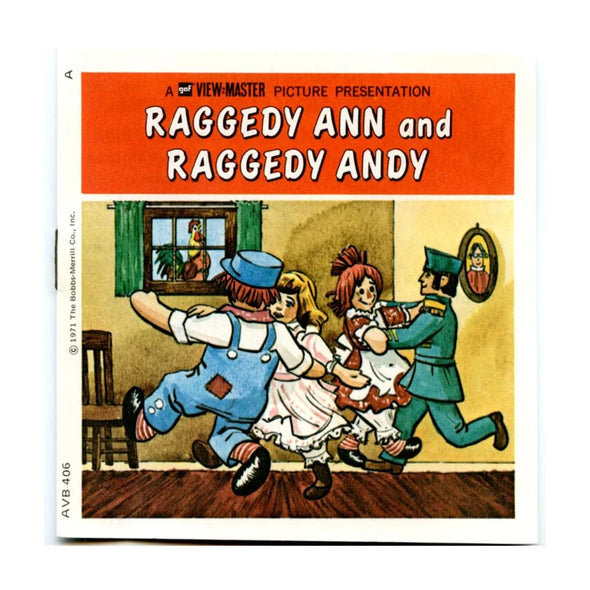 Raggedy Ann and Raggedy Andy - View-Master - Vintage - 3 Reel Packet - 1970s views ( PKT-B406-G3) 3dstereo 