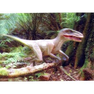 RAPTOR - Dinosaur - 3D Lenticular Postcard Greeting Card - NEW