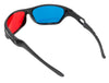 Red/Cyan - 3D Anaglyph Plastic Frame Glasses - Wrap Around Design - NEW 3dstereo 