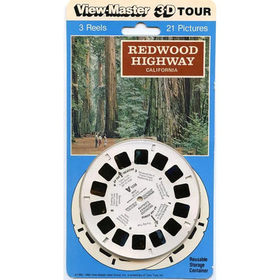 Redwood Highway California - View-Master 3 Reel Set on Card - NEW - (VBP-5396) VBP 3dstereo 