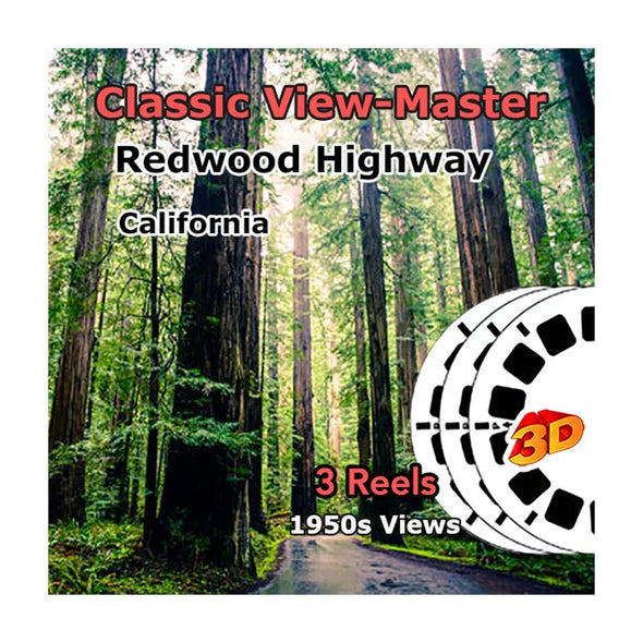 Redwood Highway, California - Vintage Classic View-Master - 1950s views CREL 3Dstereo.com 