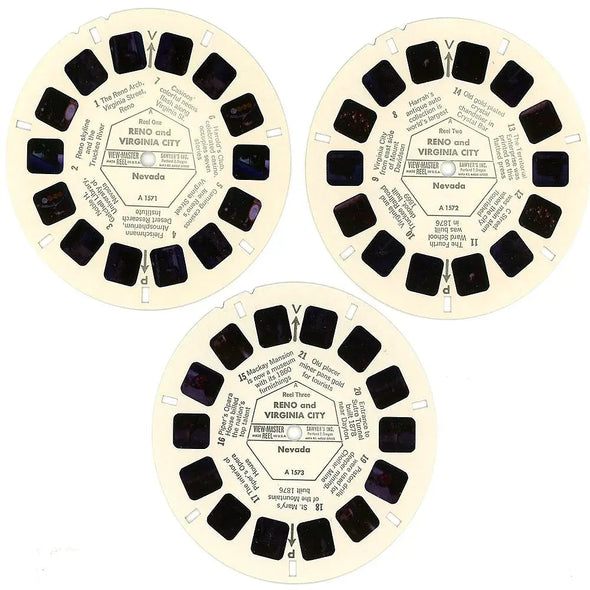 Reno - View-Master 3 Reel Packet - 1960s views - Vintage - (ECO-A157-S6) Packet 3dstereo 