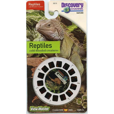 Reptiles - Cold- Blooded Creatures - View-Master 3 Reel Set on Card - NEW - (VBP-8218)