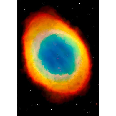 Ring Nebula (Messier 57, M57 or NGC 6720) - 3D Lenticular Postcard Greeting Card - NEW Postcard 3dstereo 