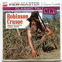 Robinson Crusoe - View-Master - Vintage - 3 Reel Packet - 1970s views - (PKT-B438-G5A) 3Dstereo 