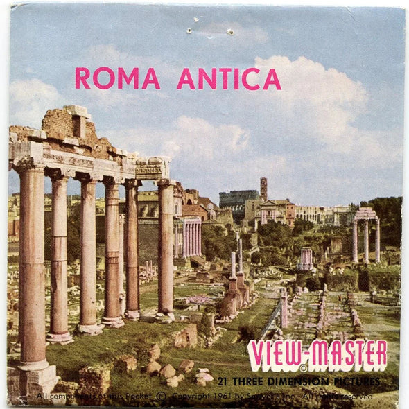 Roma Antica - View-Master - Vintage - 3 Reel Packet - 1960s views ( PKT-C035-BS5) Packet 3dstereo 