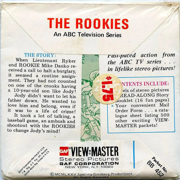 Rookies - View-Master 3 Reel Packet - 1970s - vintage - (PKT-BB452-G5Am) Packet 3dstereo 