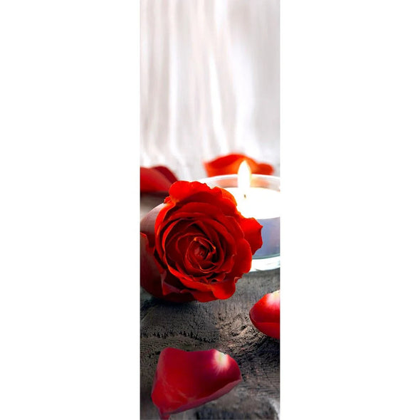 ROSE and CANDLE - 3D Clip-On Lenticular Bookmark -NEW Bookmarks 3Dstereo 