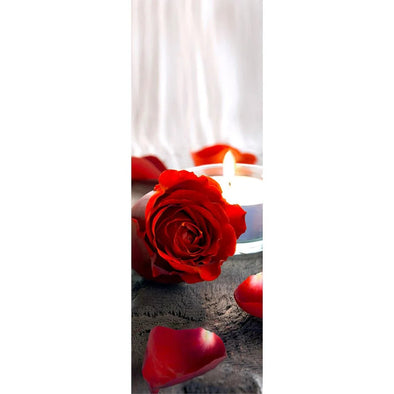 ROSE and CANDLE - 3D Clip-On Lenticular Bookmark -NEW
