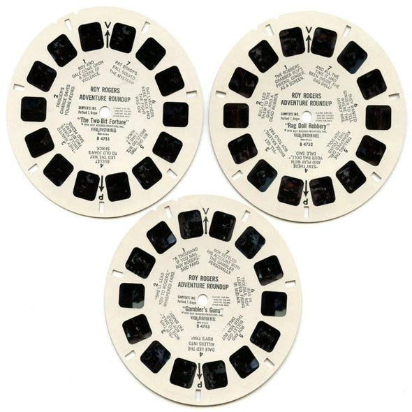Roy Rogers - View-Master 3 Reel Packet - 1960s - Vintage - (ECO-B475-S5) Packet 3Dstereo 