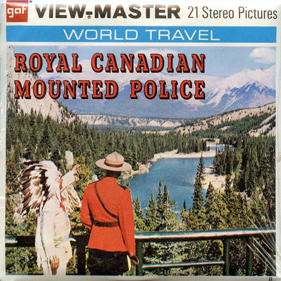 Royal Canadian Mounted Police - View-Master - 3 Reel Packet - 1960s views - vintage - (PKT-B750-G3B) Packet 3dstereo 