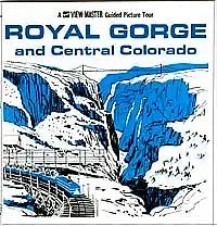 Royal Gorge and Central Colorado - View-Master 3 Reel Packet - 1960s views - vintage - (ECO-A323-G1B) Packet 3dstereo 