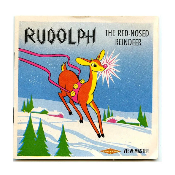 Rudolph - the Red-Nose Reindeer - View-Master 3 Reel Packet - vintage - (ECO-B870E-BS6) Packet 3Dstereo 