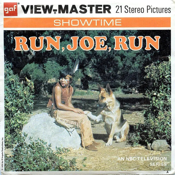 Run, Joe, Run - View-Master - 3 Reel Packet - 1970s - (ECO-B594-G3A) Packet 3Dstereo 