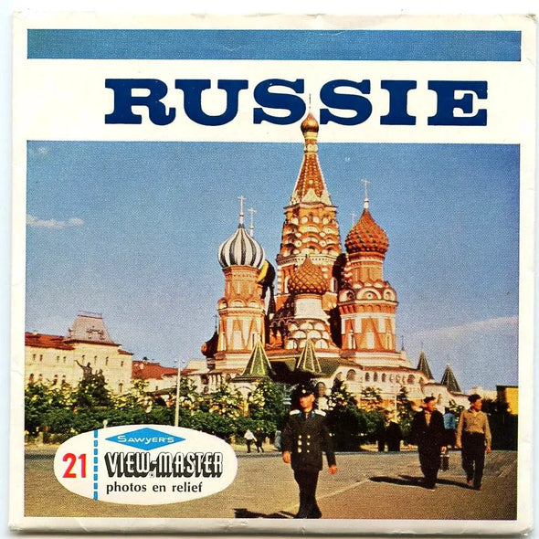 Russie - View-Master - 3 Reel Packet - 1960s Views - Vintage - (PKT-C560-BS6F) Packet 3dstereo 