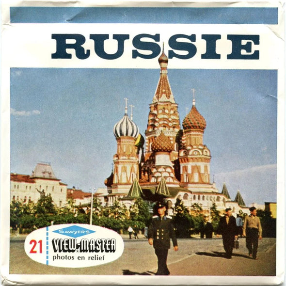 Russie - View-Master 3 Reel Packet - 1960s Views - Vintage - (ECO-C560-BS6F) Packet 3dstereo 