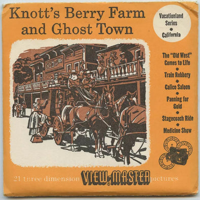 5 ANDREW - Knottt's Berry Farm and Ghost Town - View-Master 3 Reel Packet - vintage - 216,217,218-S3 Packet 3dstereo 