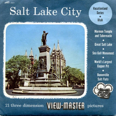 Salt Lake City - View-Master 3 Reel Packet - 1950s Views - Vintage - (ECO-SALT-S3) Packet 3dstereo 