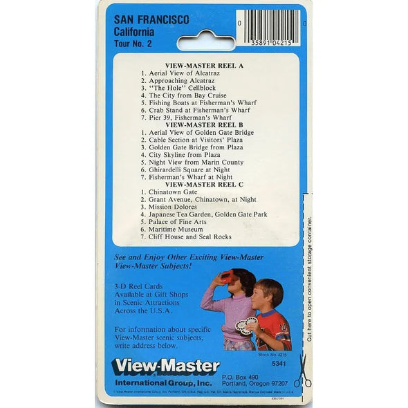 San Francisco No. 2 - View-Master 3 Reels Set on Card - NEW - (5341) VBP 3dstereo 