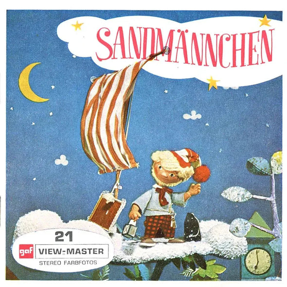 1 ANDREW - Sandmännchen - View-Master 3 Reel Packet - 1966 - vintage - B451-BG3 Packet 3dstereo 