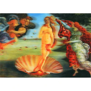 Sandro Botticelli - The Birth of Venus - 3D Lenticular Postcard Greeting Card 3dstereo 