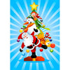 Santa and Company - 3D Action Lenticular Postcard Greeting Card - NEW Postcard 3dstereo 