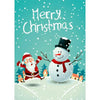 Santa and Frosty - 3D Action Lenticular Postcard Greeting Card - NEW Postcard 3dstereo 